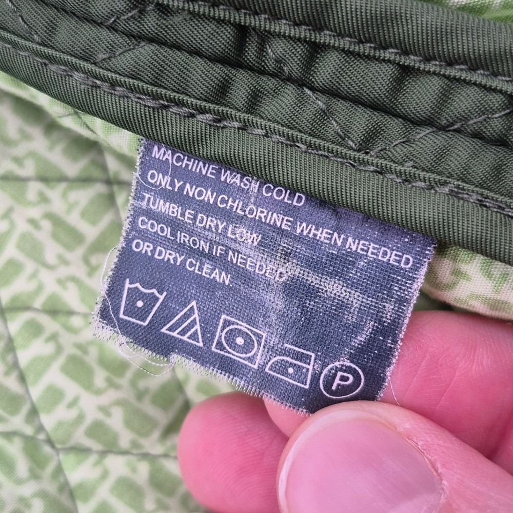Vineyard Vines Olive Green Quilted Barn Chore Jacket‎ Women's XL Button Up Coat - Picture 11 of 16